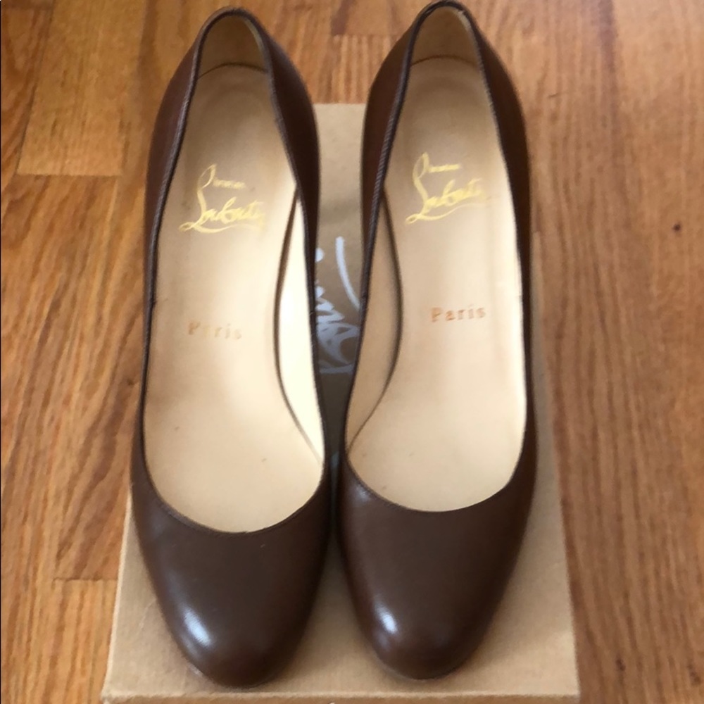 Christian Louboutin almond toe pumps